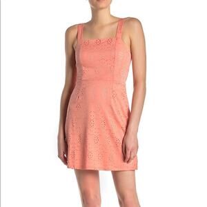 Vanity Room Eyelet Knit Sleeveless Mini Dress Women's XL